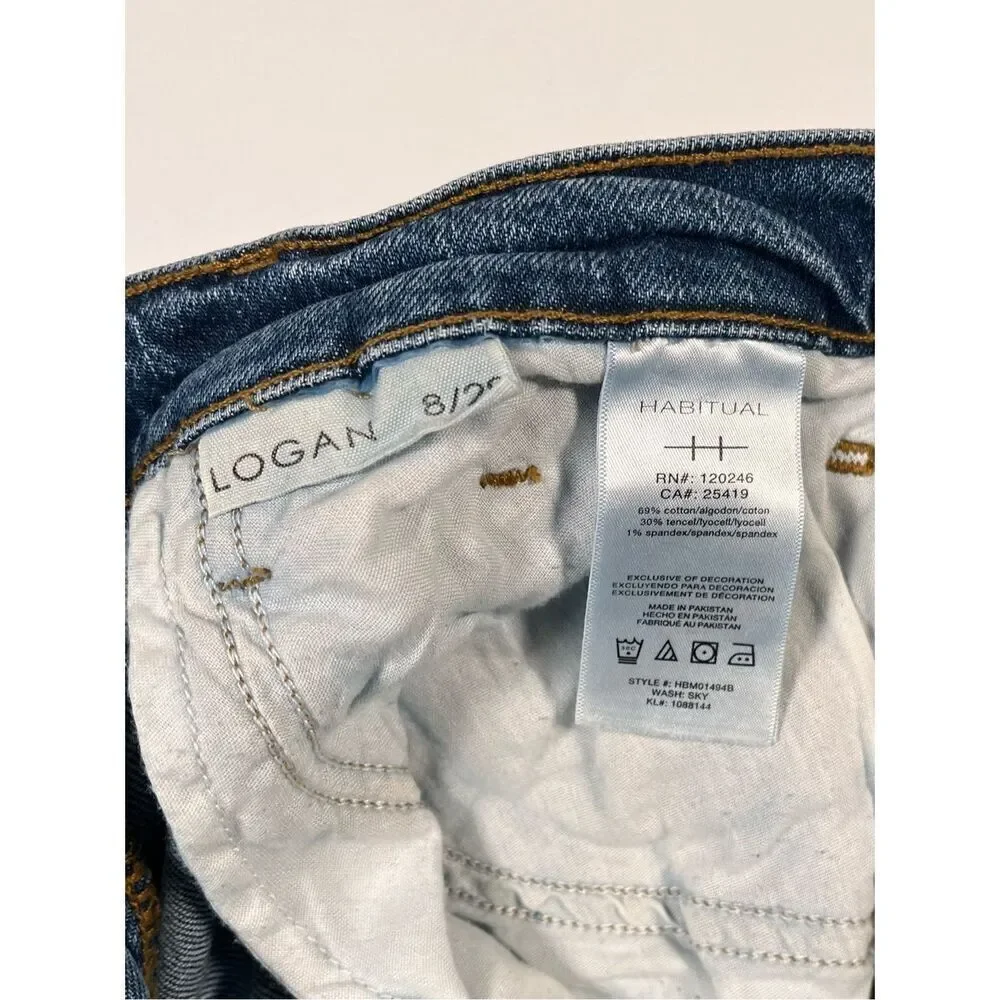 Habitual Logan High Rise Bootcut Jeans Sky Wash Style HBMO1494B Women Size 8 /29 - Picture 6 of 11